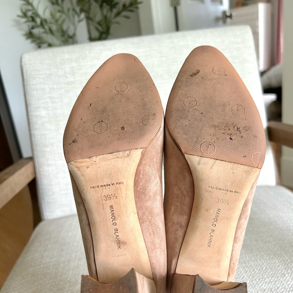 manolo blahnik block heel pumps - Picture 6 of 8